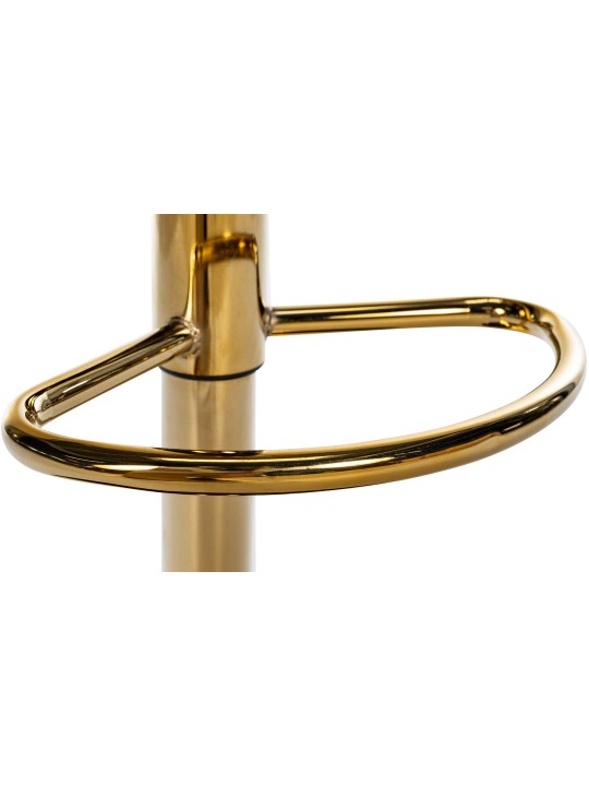 Barová stolička Braga Gold Velvet, čierna