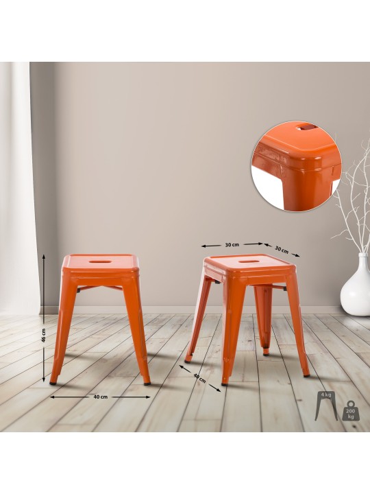 Stolička Armin, oranžová Stolička Armin, oranžová
