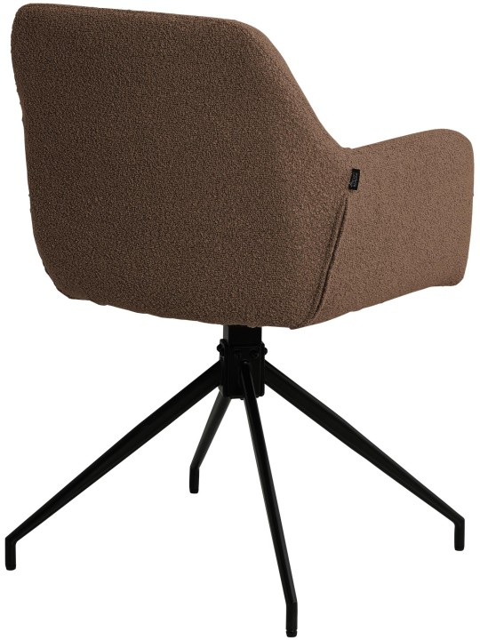 Jedálenská stolička Merlinda látka Teddy, hnedá