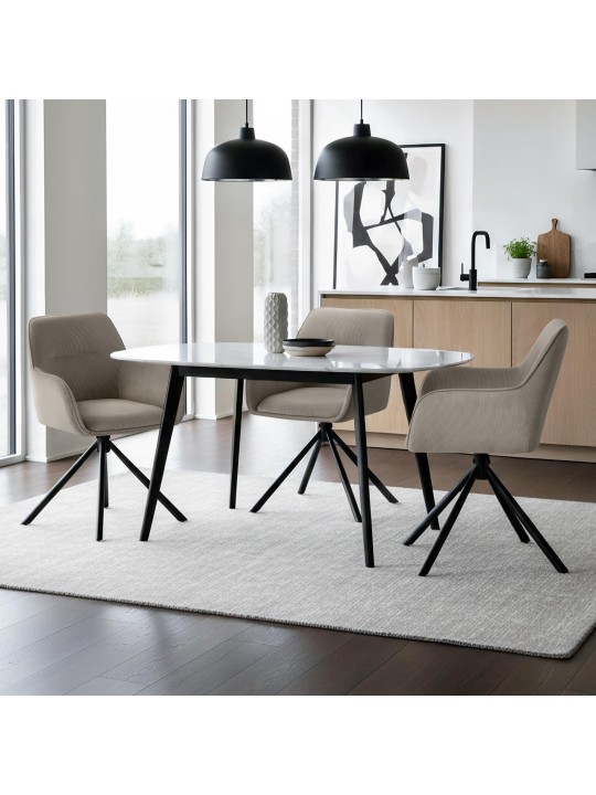 Stolička Tipton Cord, taupe