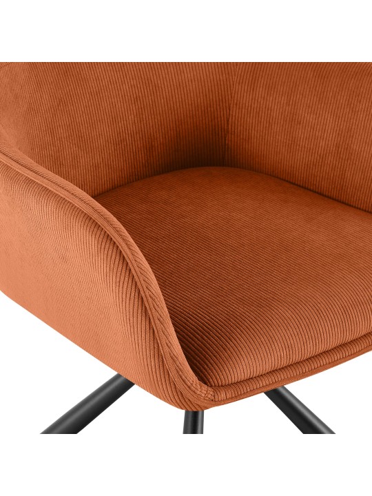 Stolička Tipton Cord, oranžová