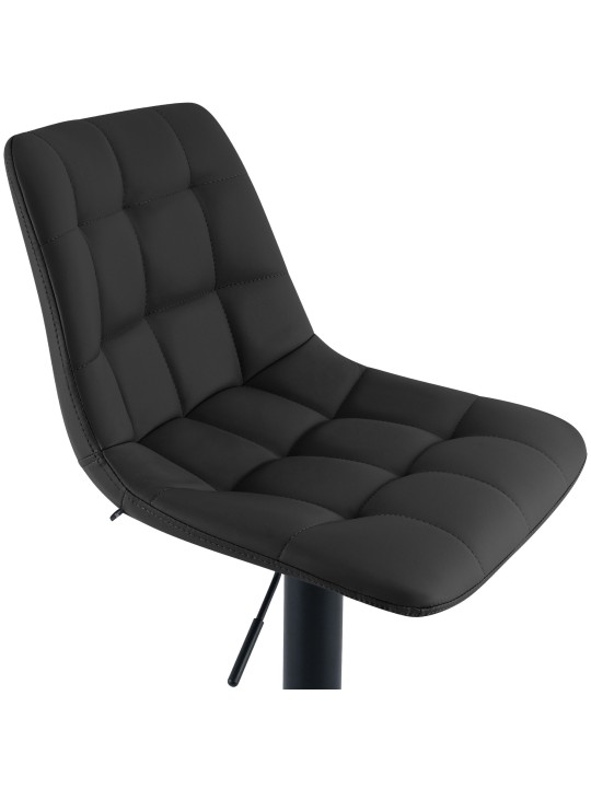 Barová stolička Mapun umelá koža, čierna