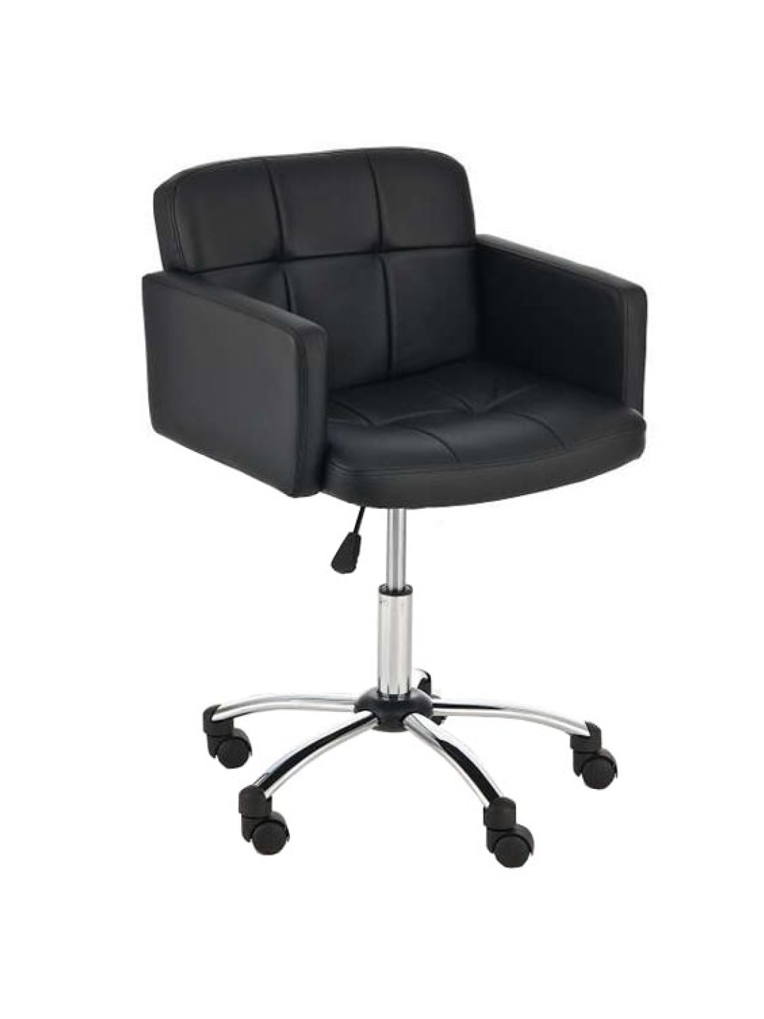 Pracovná stolička z umelej kože Los Angeles, čierna