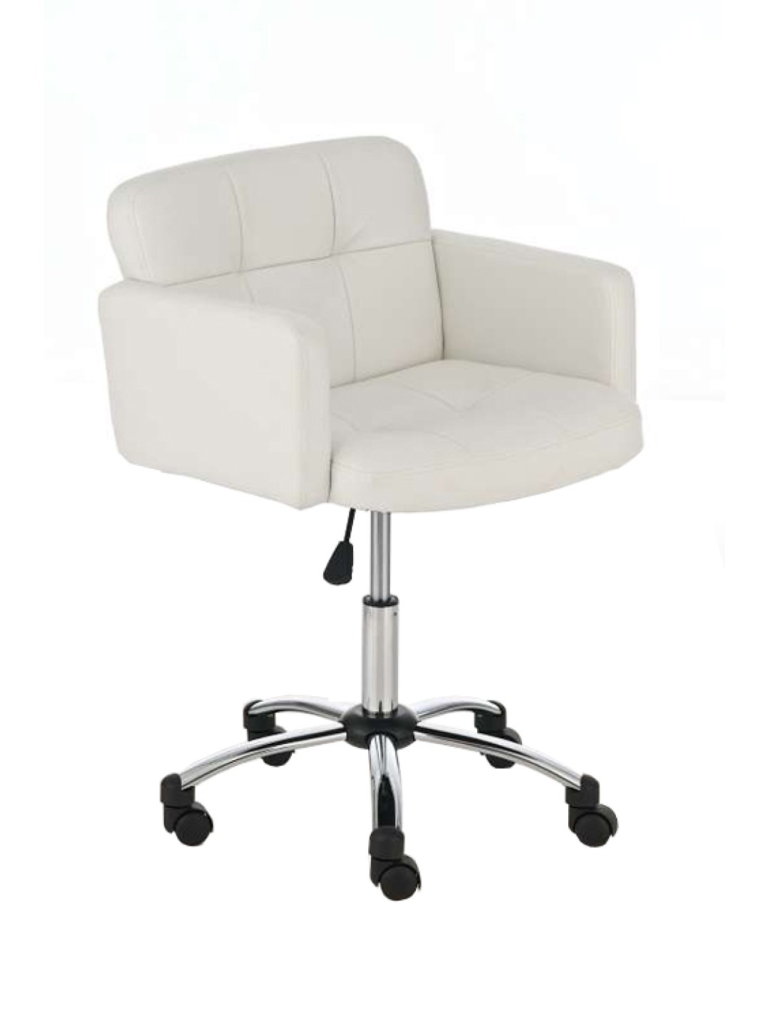 Pracovná stolička z umelej kože Los Angeles, biela