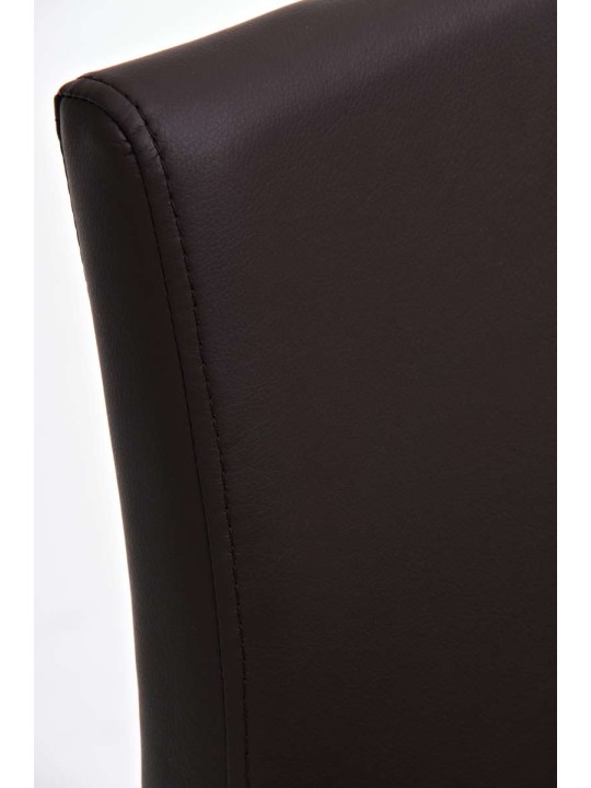 Barová stolička Panama E z umelej kože, hnedá