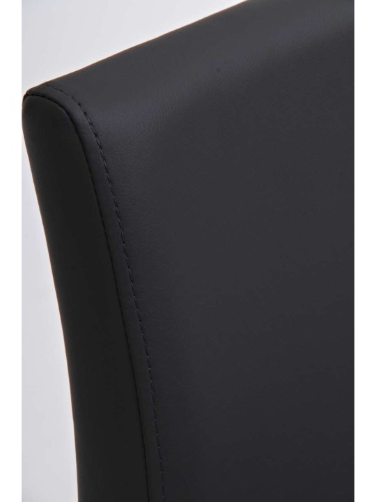 Barová stolička Panama E z umelej kože, sivá