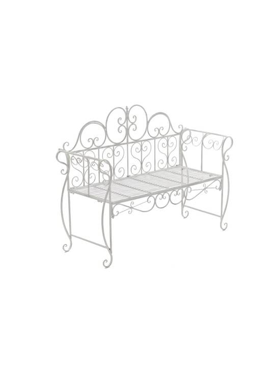 Záhradná lavica Minna, antická biela