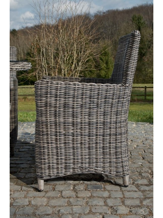 Stolička Fontana / Saint Marlo Cream 5mm, šedá melírovaná