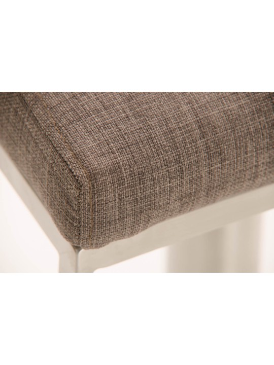 Barová stolička Panama E látka, sivá