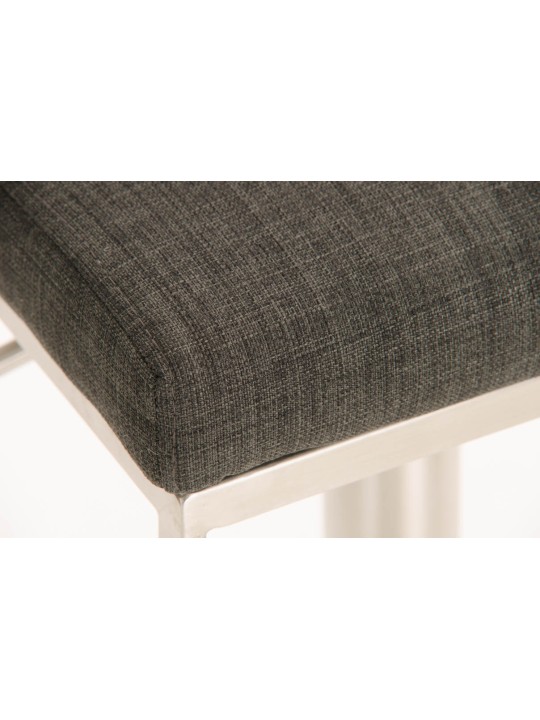 Barová stolička Panama E látka, tmavosivá