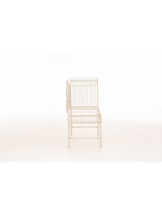 Záhradná lavica Karma, antická krémová