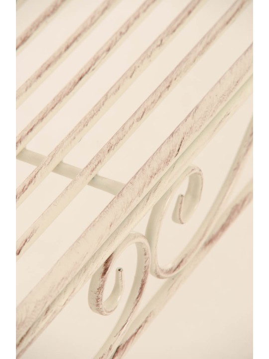 Záhradná lavica Karma, antická krémová