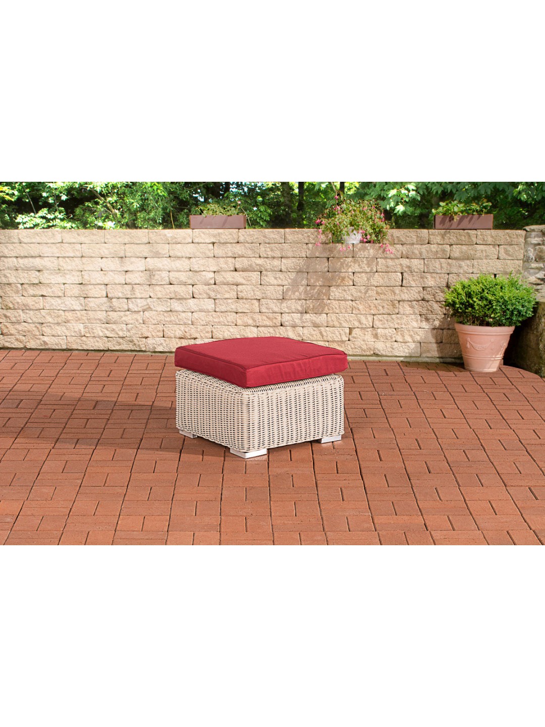 Stolička Bilbao / Madeira Ruby Red, perleťovo biela