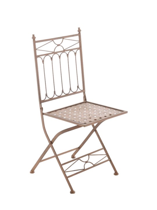 Skladacia stolička Asina, antická hnedá