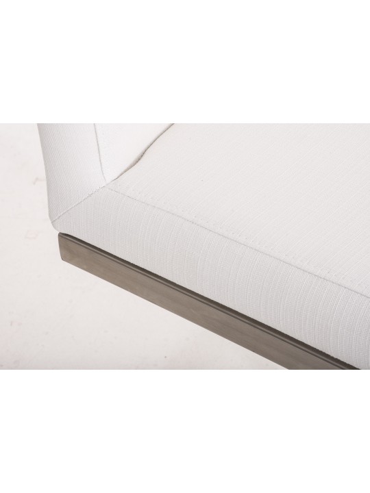 Barová stolička Paros látka, biela