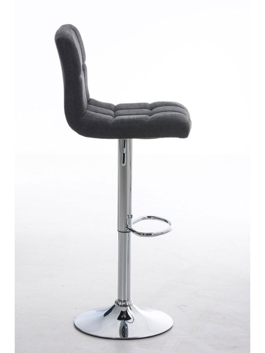 Barová stolička Peru FABRIC C, tmavosivá