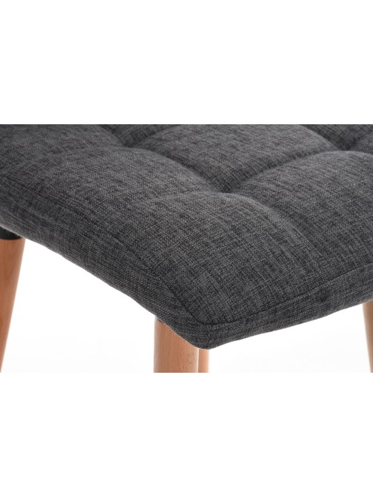 Barová stolička Lincoln látka, svetlosivá