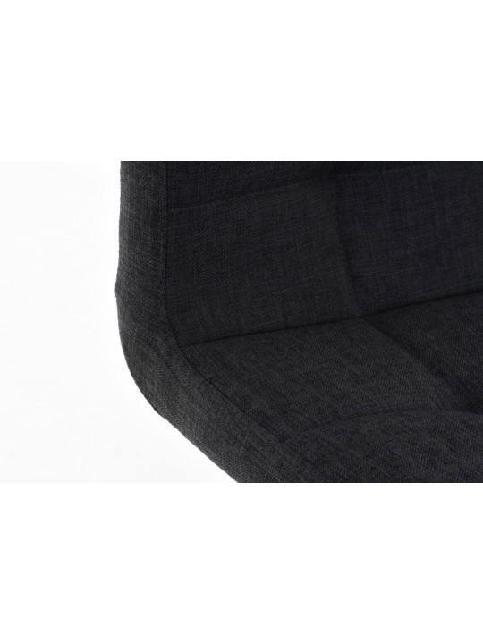 Barová stolička Lincoln látka, tmavosivá