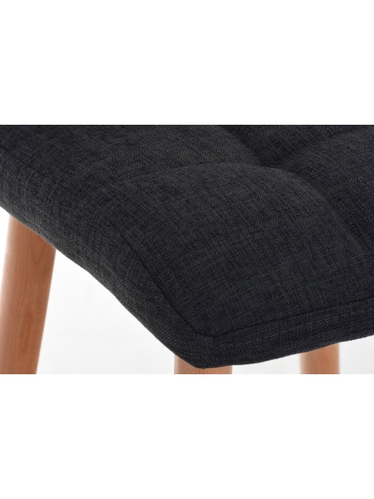 Barová stolička Lincoln látka, tmavosivá