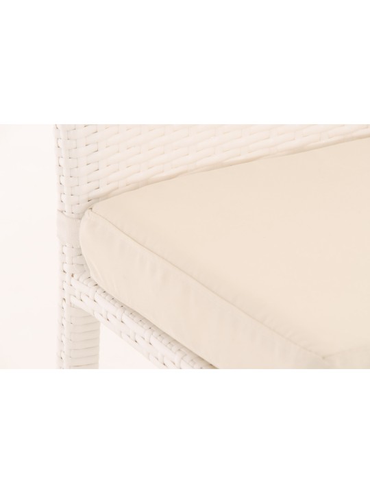 Barová stolička Mari krémová, biela