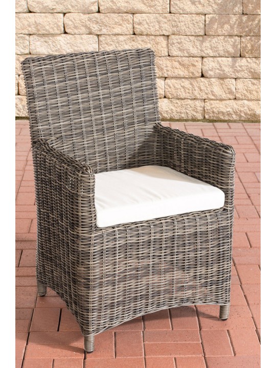 Stolička Fontana / Saint Marlo Cream 5mm, šedá melírovaná