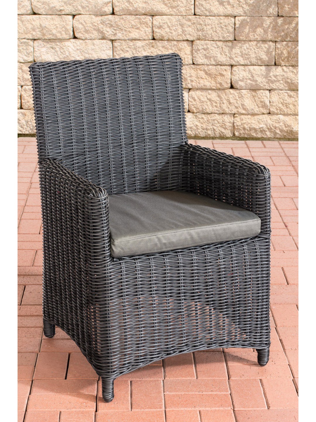 Stolička Fontana / Sankt Marlo Antracit 5mm, čierna