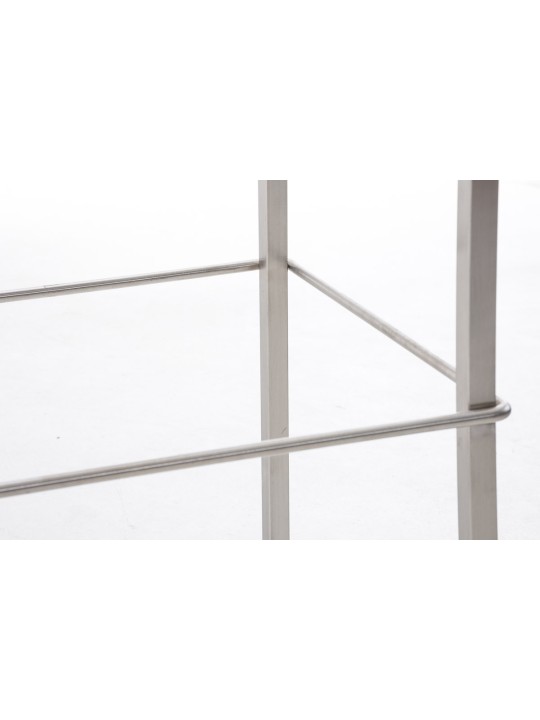 Barová stolička Avola kožená plochá E78, čierna