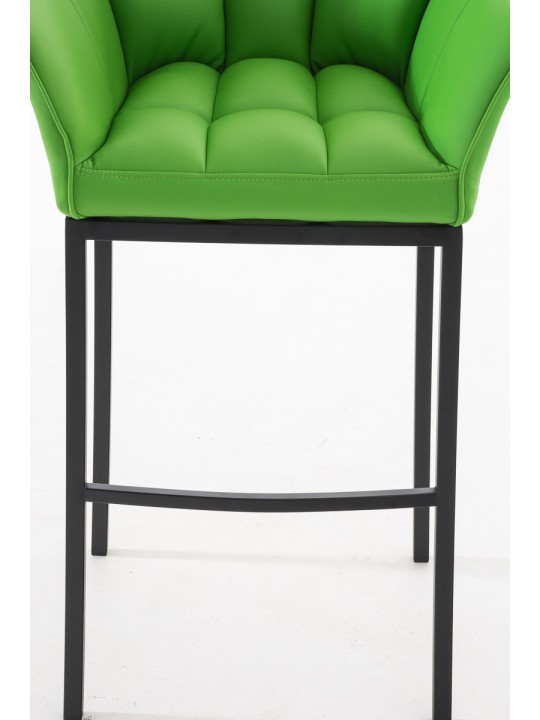 Barová stolička Damaso B so 4-nohým rámom, zelená
