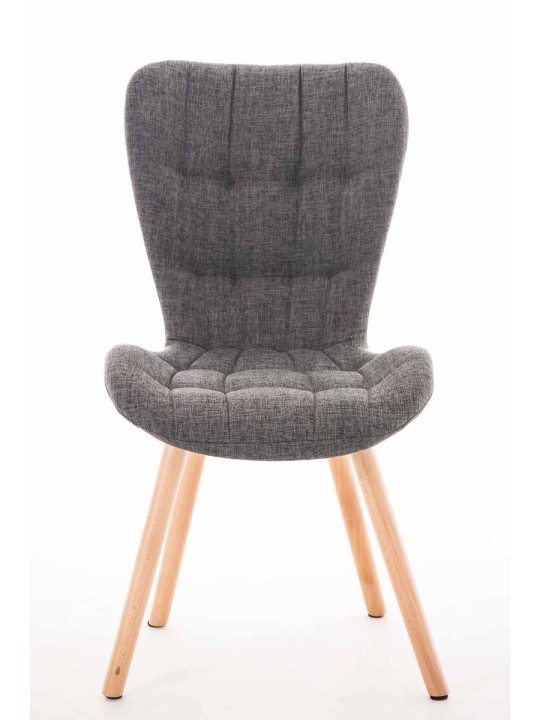 Stolička Elda látka natural, svetlosivá