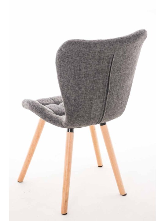 Stolička Elda látka natural, svetlosivá