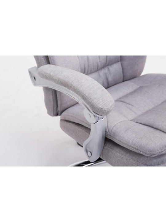 XL kancelárska stolička Troy látka, sivá