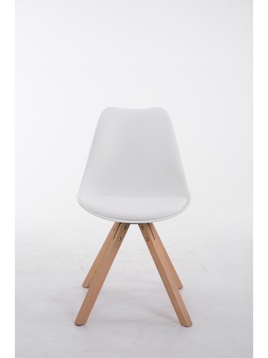 Stolička pre návštevníkov Toulouse Natura Square, biela