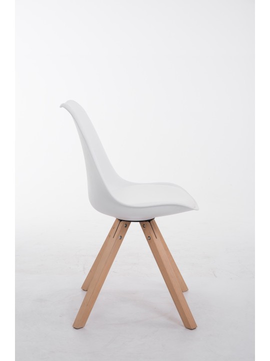 Stolička pre návštevníkov Toulouse Natura Square, biela