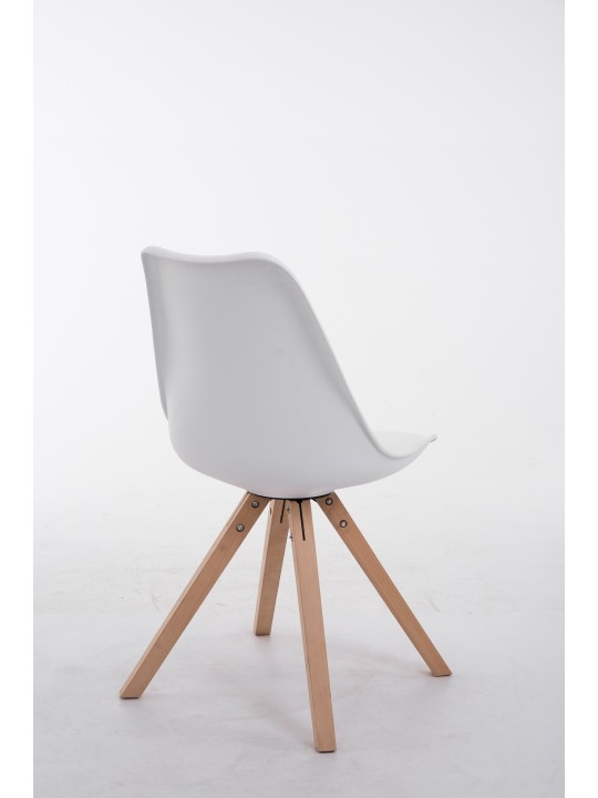 Stolička pre návštevníkov Toulouse Natura Square, biela