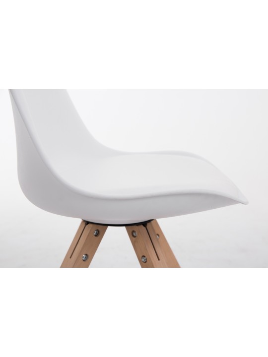 Stolička pre návštevníkov Toulouse Natura Square, biela