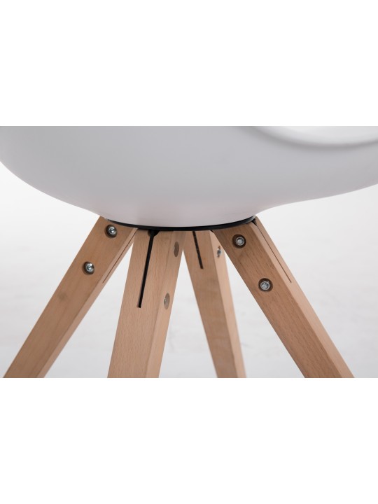 Stolička pre návštevníkov Toulouse Natura Square, biela