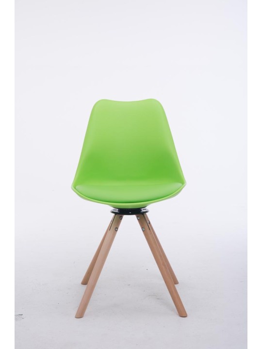 Okrúhle kreslo pre návštevníkov Troyes Otočné Natura, zelená