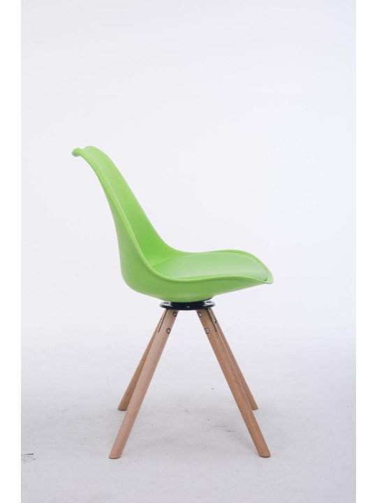 Okrúhle kreslo pre návštevníkov Troyes Otočné Natura, zelená