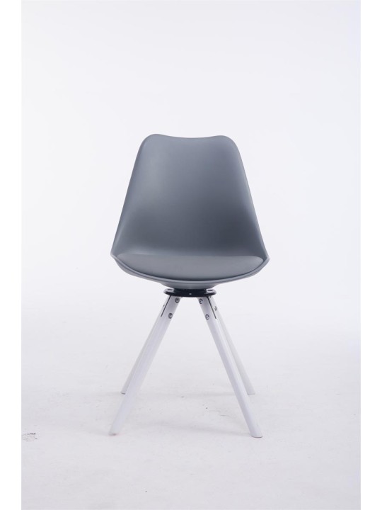 Otočné okrúhle kreslo pre návštevníkov Troyes, sivá