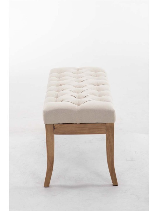 Lavička Ramses látka starožitná-ľahká 100, krémová