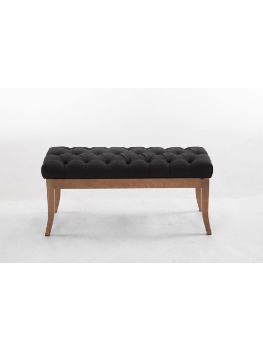 Lavička Ramses látka starožitná-ľahká 100, tmavosivá