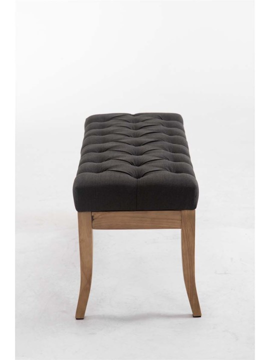 Lavička Ramses látka starožitná-ľahká 100, tmavosivá