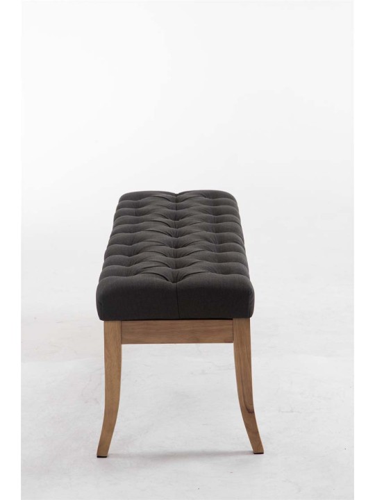 Lavička Ramses látka starožitná-ľahká 120, tmavosivá