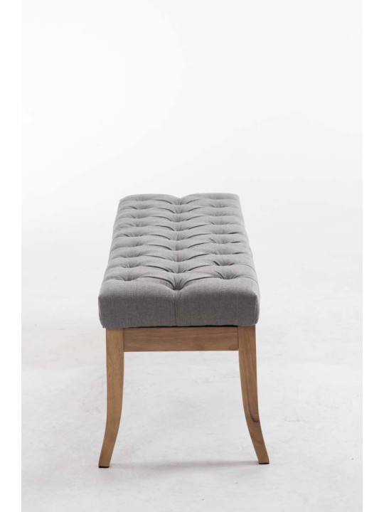 Lavička Ramses látka starožitná-ľahká 120, sivá