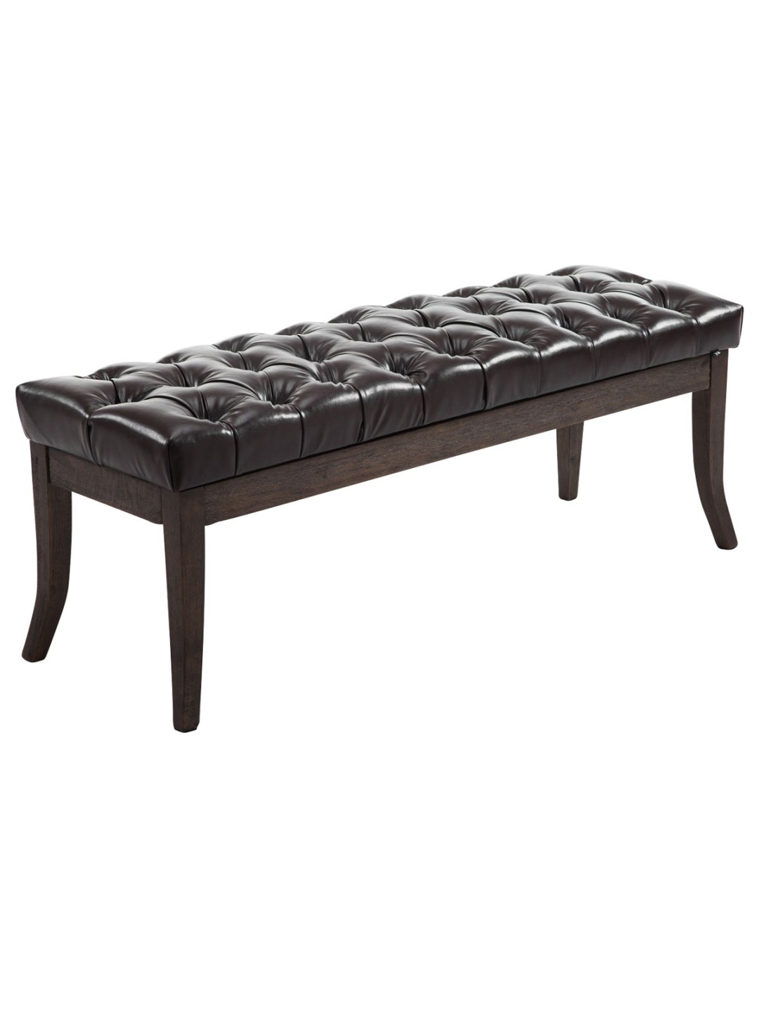 Lavička Ramses imitácia kože antik-tmavá 150, hnedá