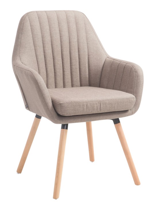 Stolička Florián látka Natura, šedohnedá