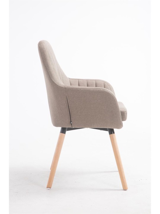 Stolička Florián látka Natura, šedohnedá