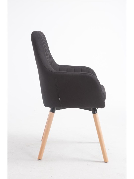 Stolička Florián látka Natura, čierna