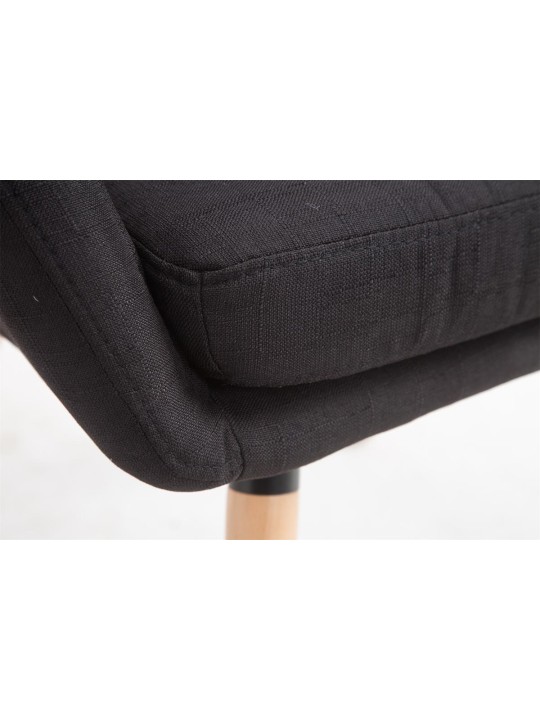 Stolička Florián látka Natura, čierna