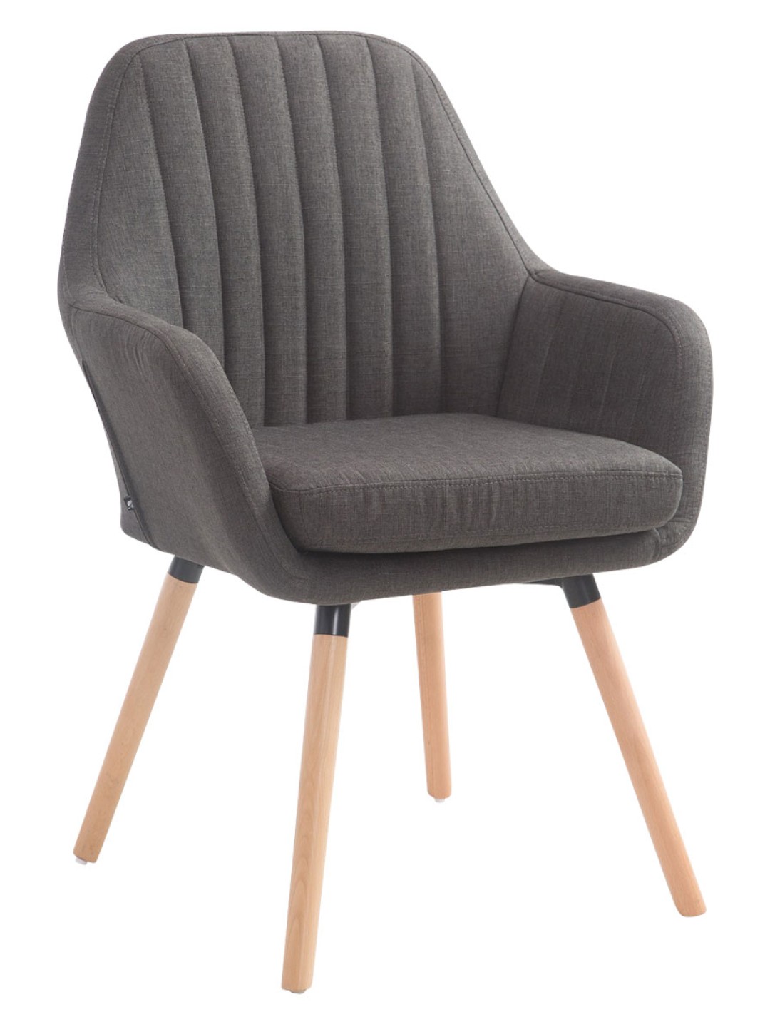 Stolička Florián látka Natura, tmavosivá